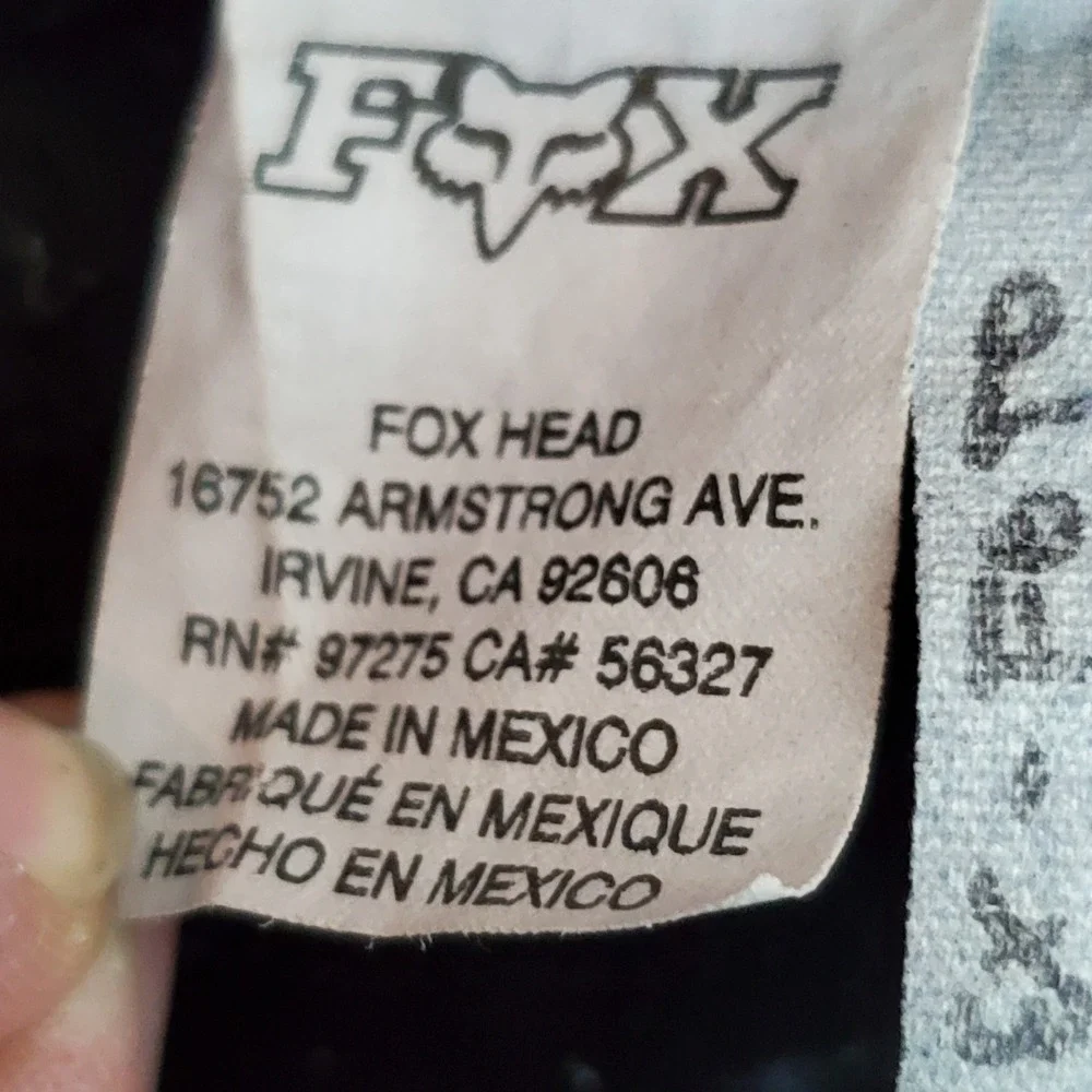 Fox Men Jeans Black 34 Denim Skinny 31.5